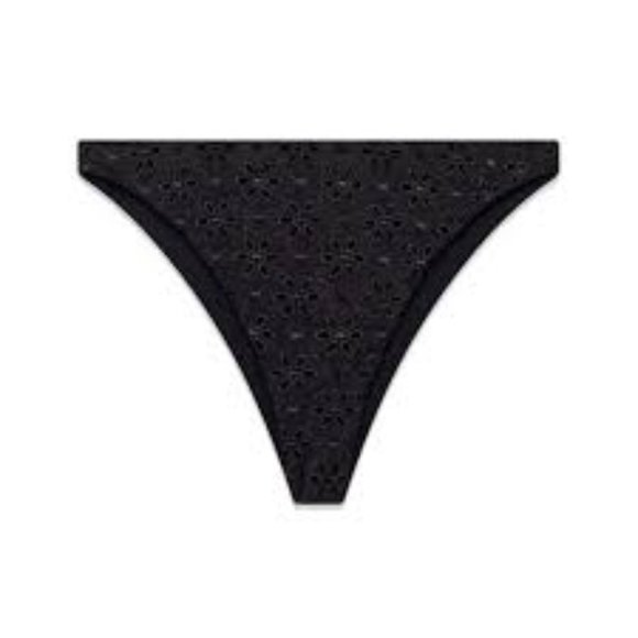 JUILLET Edie Bikini Bottom in Black Eyelet L NWOT - Picture 3 of 3